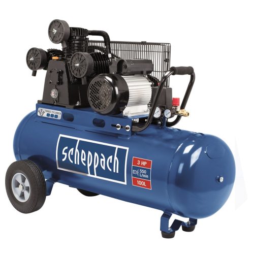  HC 550 tc - olajkenésű háromhengeres ékszíjas kompresszor 100 l