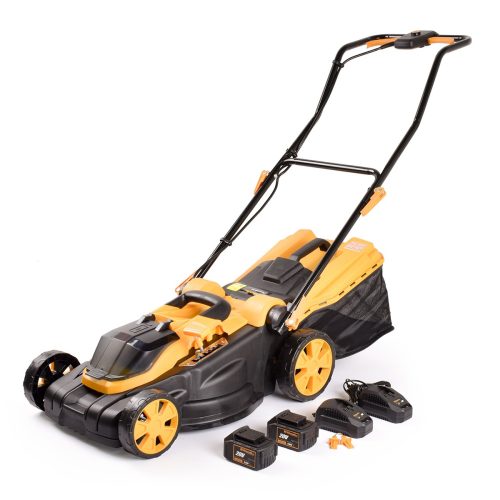 RALM 3820 set - Akkus fűnyíró 20V s szénkefe nélküli motorral Riwall PRO