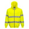 B305YERM Portwest Hi-Vis cipzáros pulóver