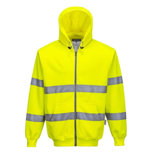 B305YERM Portwest Hi-Vis cipzáros pulóver