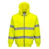 B305YERXXL Portwest Hi-Vis cipzáros pulóver