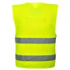 C474YERL/XL Portwest Jól láthatósági két csíkos mellény