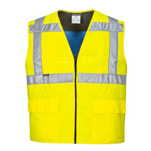 CV02YERL/XL Portwest Jól láthatósági hűtőmellény