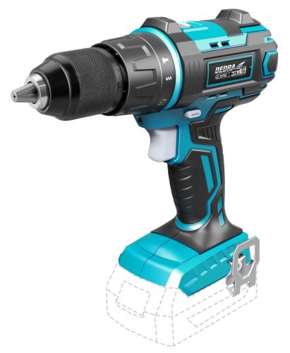 DEDRA Akkumulátoros ütvefúró-csavarozó 18V, tokmány 13mm
