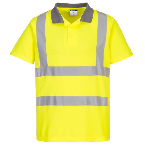 EC10YERL Portwest Eco Hi-Vis Polo Shirt  (6 db)