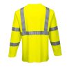 FR96YERL Portwest FR Hi-Vis hosszú ujjú pólóing