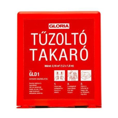 GLORIA GLD 1 tűzoltó takaró, 120x180cm, műanyag dobozban