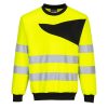 PW277YBRL Portwest PW2 Hi-Vis Crewneck Sweatshirt