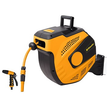 RWHR 27 SET - automata tömlődob 27 m locsolótömlővel Riwall Pro