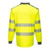 T184YNRXXL Portwest PW3 Hi-Vis hosszú ujjú pólóing