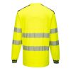 T185YNRS Portwest PW3 Hi-Vis hosszú ujjú póló